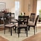 Baxton Studio Lore Sand Upholstered and Dark Brown Finished Wood 7-Piece Dining Set 168-10521-10894 - alternate 3